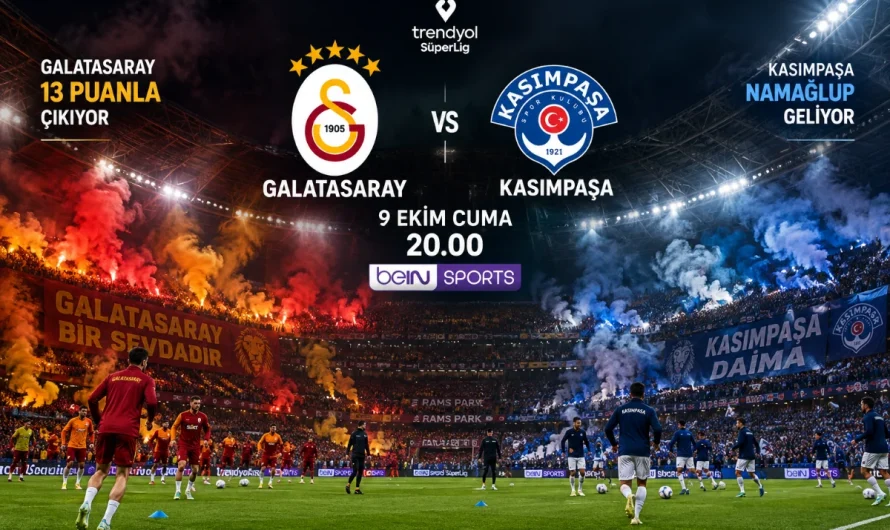 Galatasaray-Kasımpaşa Mücadelesi: Maç Bilgileri ve Kadro Detayları